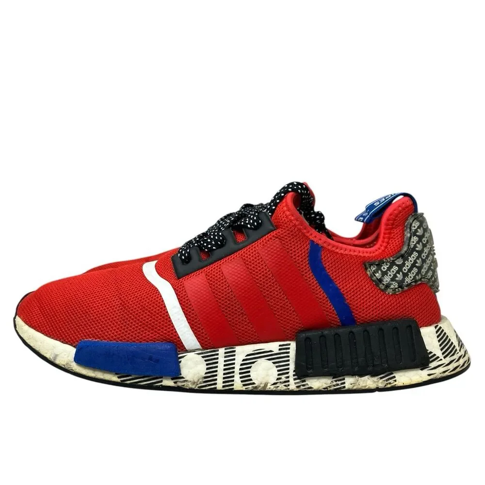 Adidas Sneakers Mens 10 Red‎ Black NMD R1 Boost Running FV5214 *Insoles Missing*
